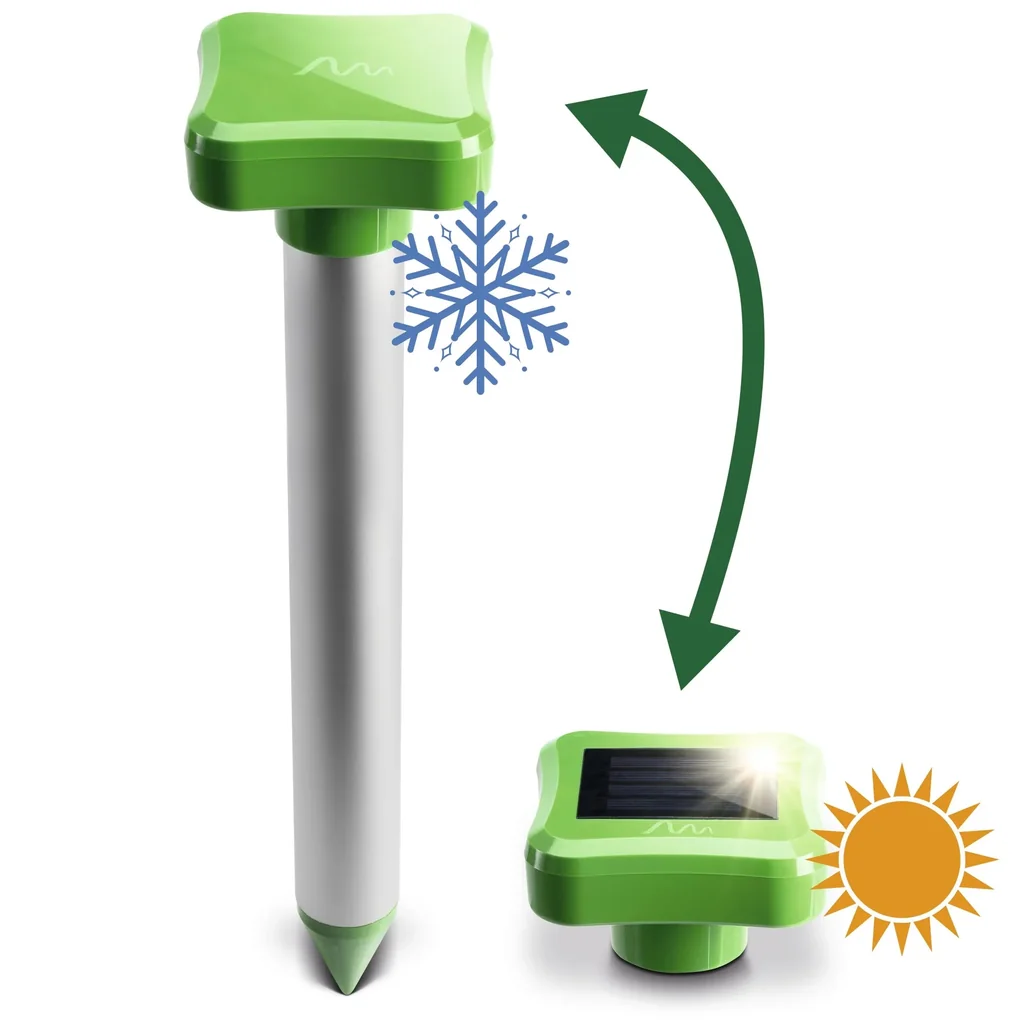 Wühltiervertreiber Solar mit Wechselkopf