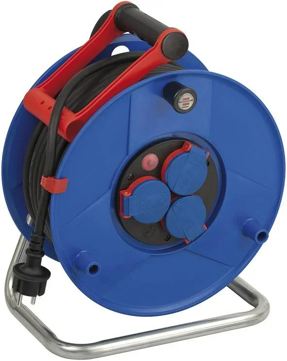Kabeltrommel Garant IP44, Durchmesser 290mm, Spezialkunststoff,3 x 230V Steckdose, 40m RN Kabel