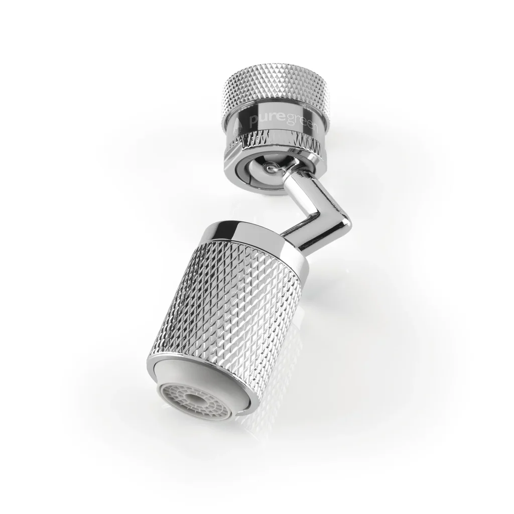 Strahlregler für Wasserarmaturen, Edelstahl mit Gelenk