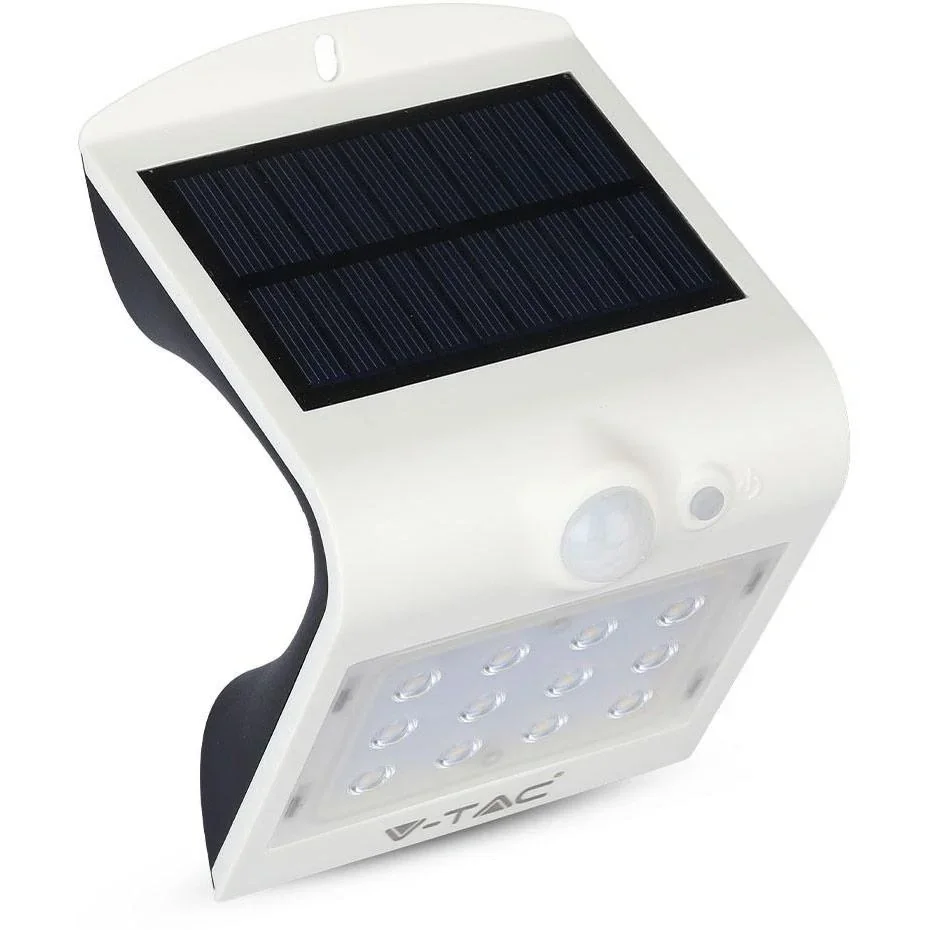 VT-767-2 LED-Solar-Außenbeleuchtung - 1,5W - 220Lm - weiß