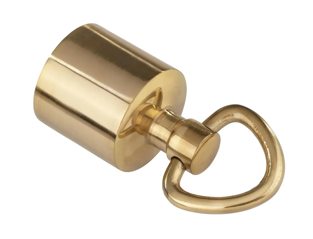 Endkappe, Messing, mit Ring