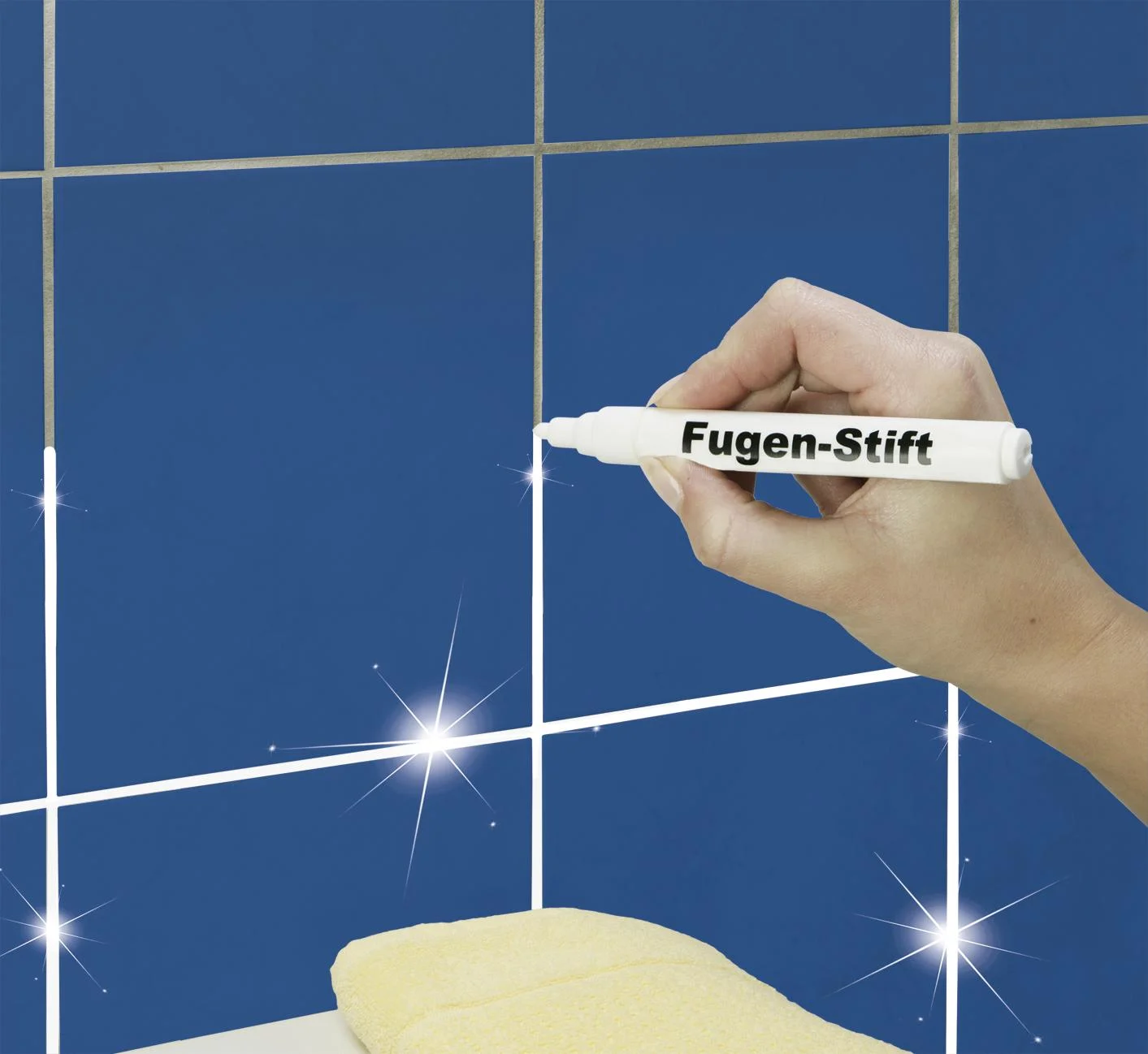 Fugen-Stift, Weiß, 2er Set, je 6 ml