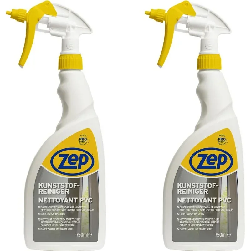 ZEP Kunststoff-Reiniger - 750 ml x 2 Stück- Sparpack - 2 Stück