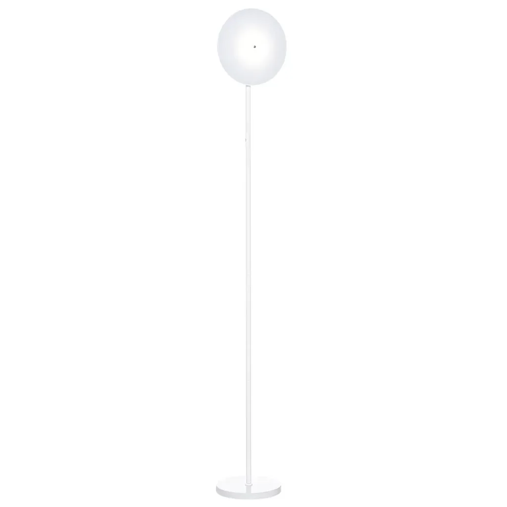 Stehlampe mit LED um 90 Grad verstellbar abnehmbarer Lichtmast Lampe Metall Acryl Weiß Ø28 x 171,5 cm