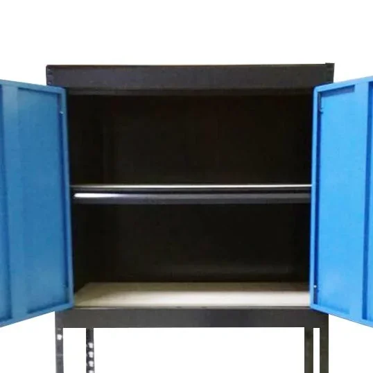 Steckregalschrank mit 2 Türen und 2 Böden, variabel Aufzubauen