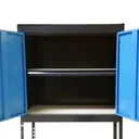 Steckregalschrank mit 2 Türen und 2 Böden, variabel Aufzubauen