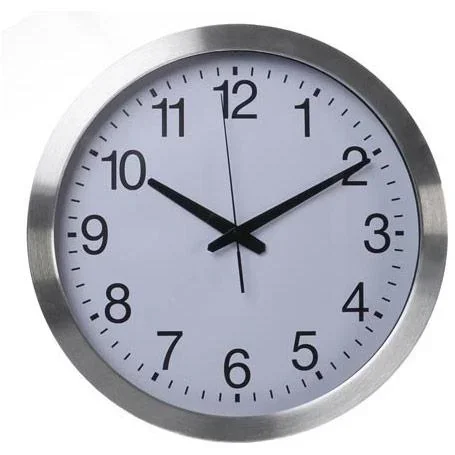 Wanduhr aus Aluminium - Ø 40 cm