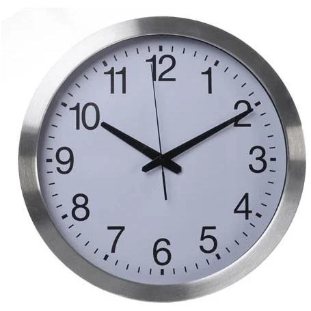 Wanduhr aus Aluminium - Ø 40 cm