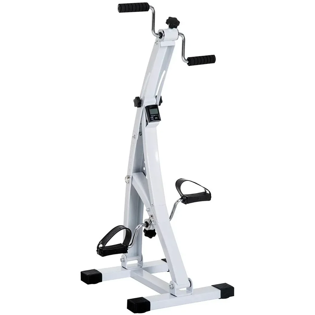 Heimtrainer Bewegungstrainer Pedaltrainer für Senioren Weiß