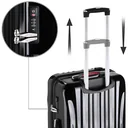 Hartschalenkoffer Ikarus Black L in ABS 90-102l 67,5x48x28cm