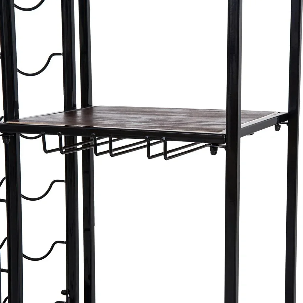 Weinregal Weinschrank Weinständer 21 Flaschen 3 Staufächer