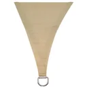 WASSERDURCHLÄSSIGES SONNENSEGEL - VIERECK - 5 x 5 m - CHAMPAGNE