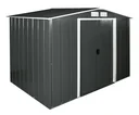 Metallgerätehaus Eco 8x6 anthrazit mit Giebeldach
