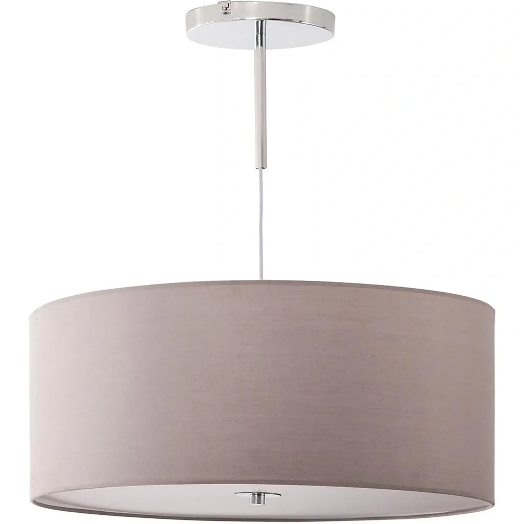 LED Deckenleuchte mit integriertem Dimmer Hellgrau+Silber+Weiß