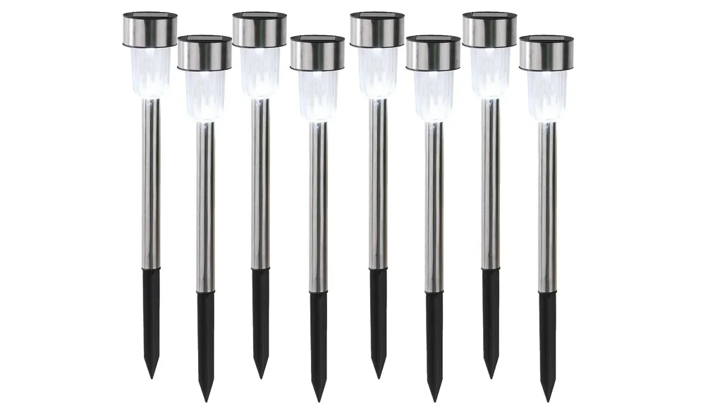 Solarlampe mit Erdspieß, 8er Set