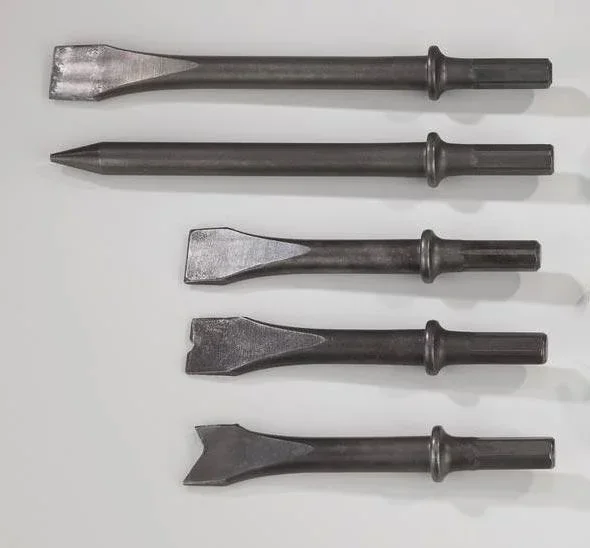 Druckluft-Meißelhammer - Set - 5 teilig