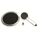 Duschkopf-Set XL - Chrom - 2-teilig - Kopf Ø 23x10cm - Hand 10x9cm