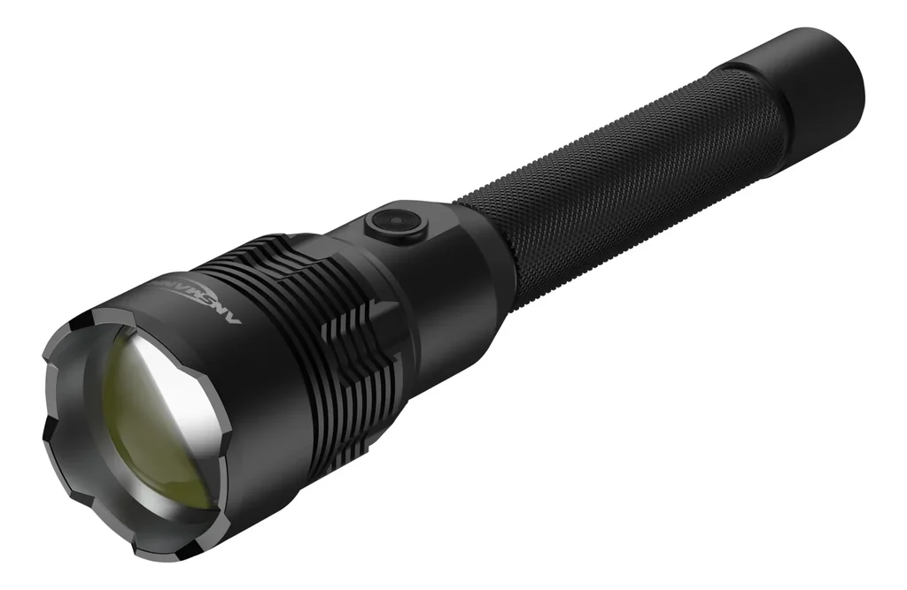 Professionelle COB-LED-Metalltaschenlampe mit Powerbankfunktion IPX7, wiederaufladbar