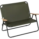 Campingstuhl 2-Sitzer klappbar tragbar Gartenstuhl Regiestuhl Klappstuhl mit Getränkehalter für Outdoor Picknick Wandern