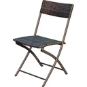 Balkonmöbel als 3-teiliges Set kaffeebraun