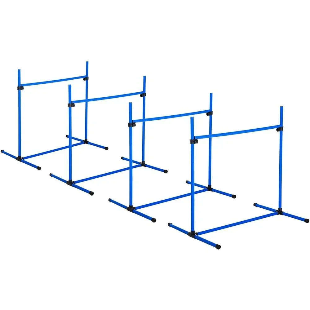 Agility Hürdenset als 4er Set blau