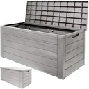 NL Luxuriöse Aufbewahrungsbox - Grau - 120x46x57cm - Kunststoff