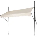 Ambiance Sonnenschirm mit Kurbel - Creme - Polyester