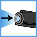 Reparaturstift 5 g PW für Laminat inklusive blauem LED-Licht, Kirsche