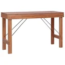 Wandtisch klappbar 130x40x80 cm Massivholz aus recyceltem Holz