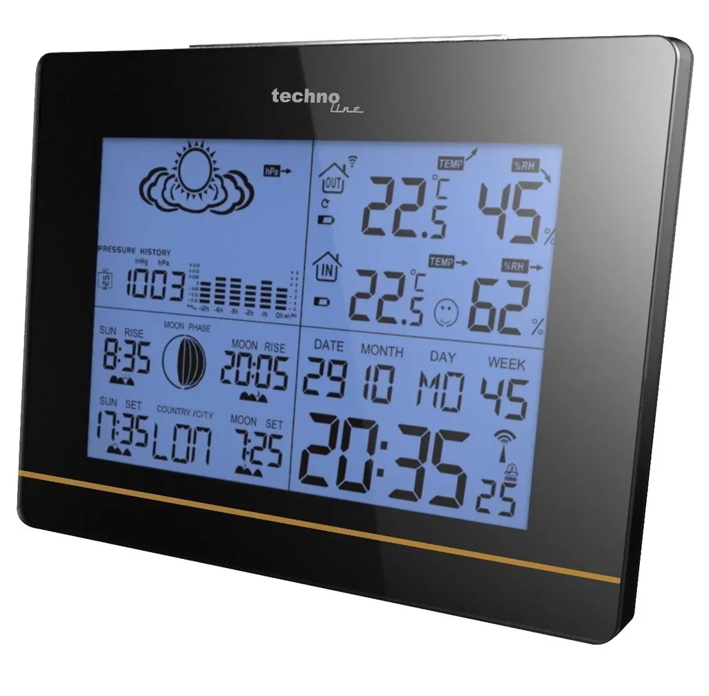 Wetterstation WS 6750 in Hochglanz-Optik