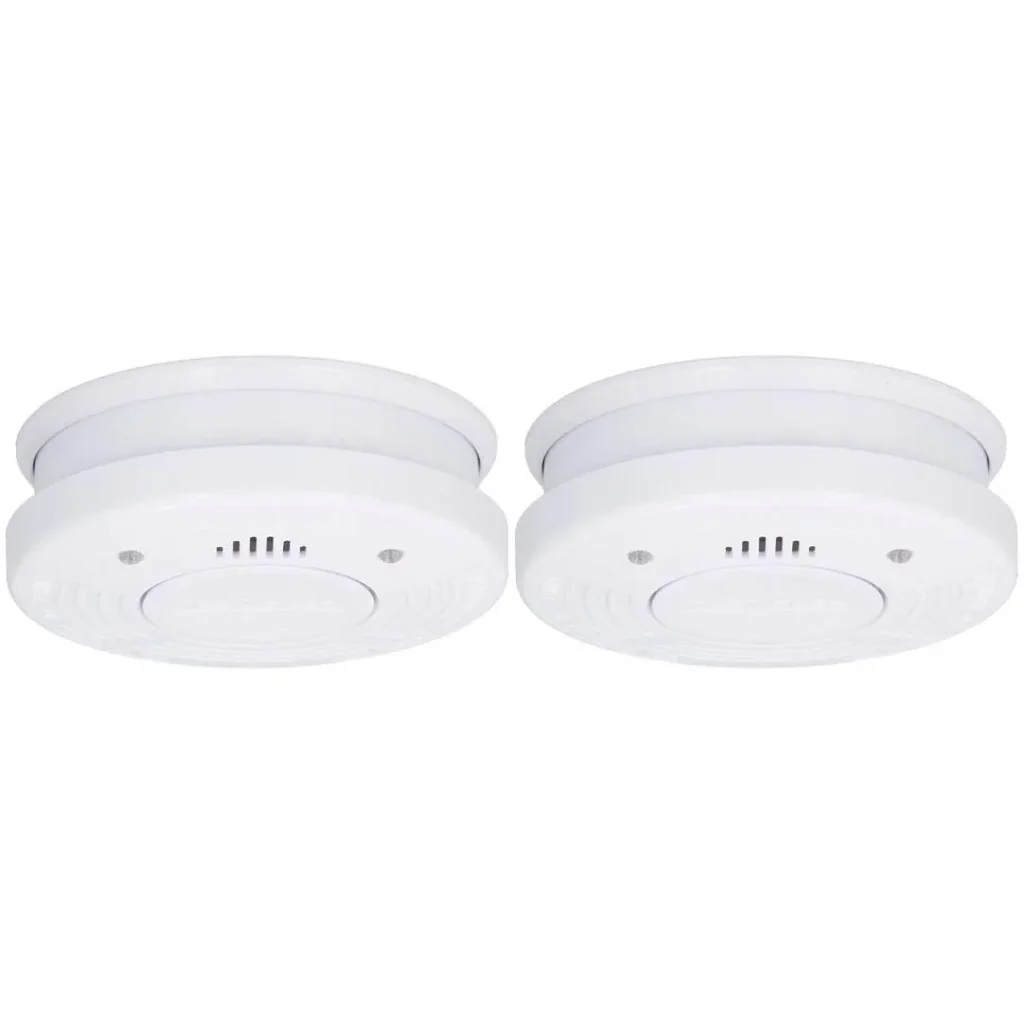 2x Optischer Rauchmelder 10 Jahre Lebensdauer - 85 dB - Weiß