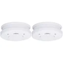 2x Optischer Rauchmelder 10 Jahre Lebensdauer - 85 dB - Weiß