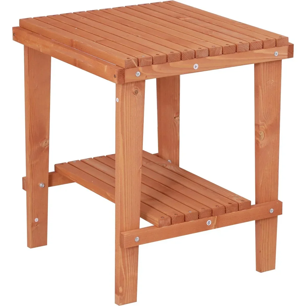 Holzhocker Beistelltisch Blumenständer Kinderstuhl Schemel Allzweck Tannenholz Natur 50 x 50 x 60 cm