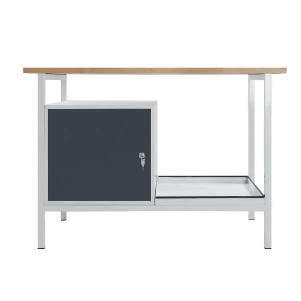 Werkbank Eko, 1 Tür, RAL 7035/7016, L1200xB600xH825mm