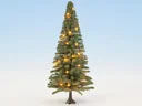 Beleuchteter Weihnachtsbaum, grün, mit 30 LEDs, 12 cm hoch