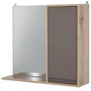 Badezimmer-Spiegelschrank, grau