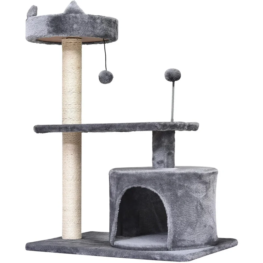 Kratzbaum mit Katzenhöhle