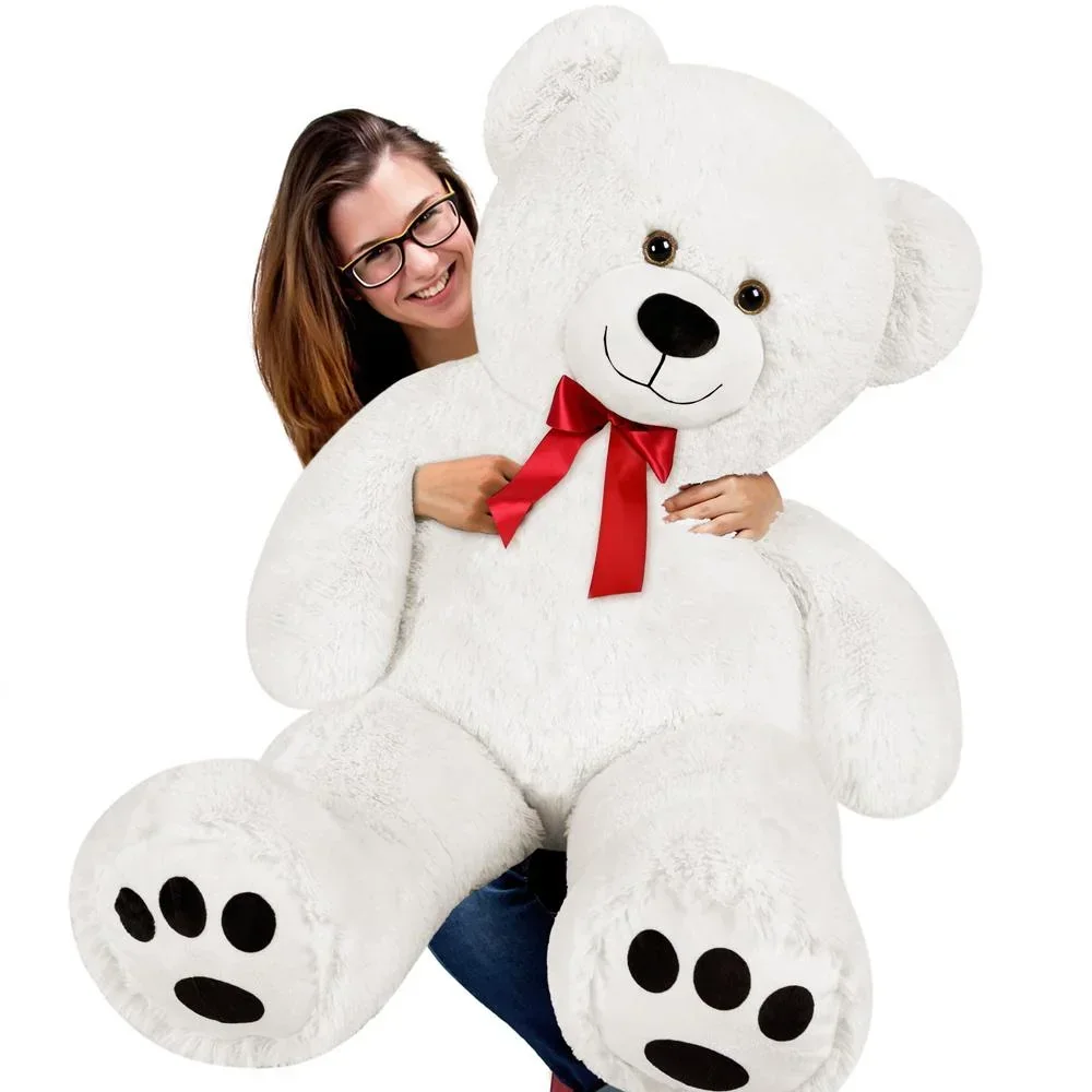 Großer Teddybär zum Knuddeln - Weiß - 5ft XXL