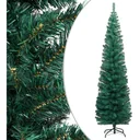 Weihnachtsbaum mit Ständer schmal 240 cm PVC grün
