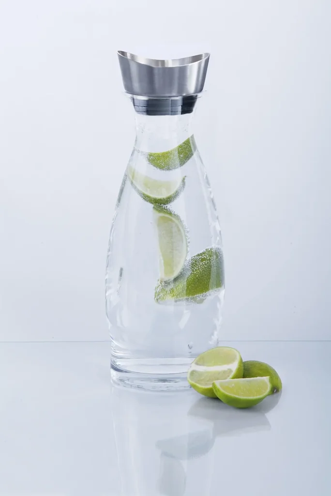 Moderne Glaskaraffe 1 Liter Inhalt