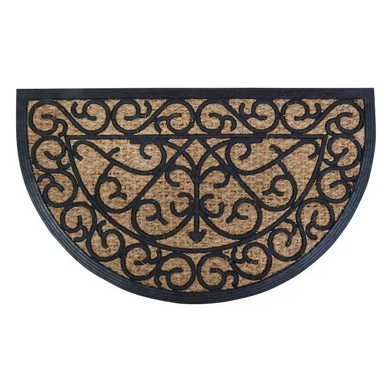 Türmatte Kokos / Gummi halbrund