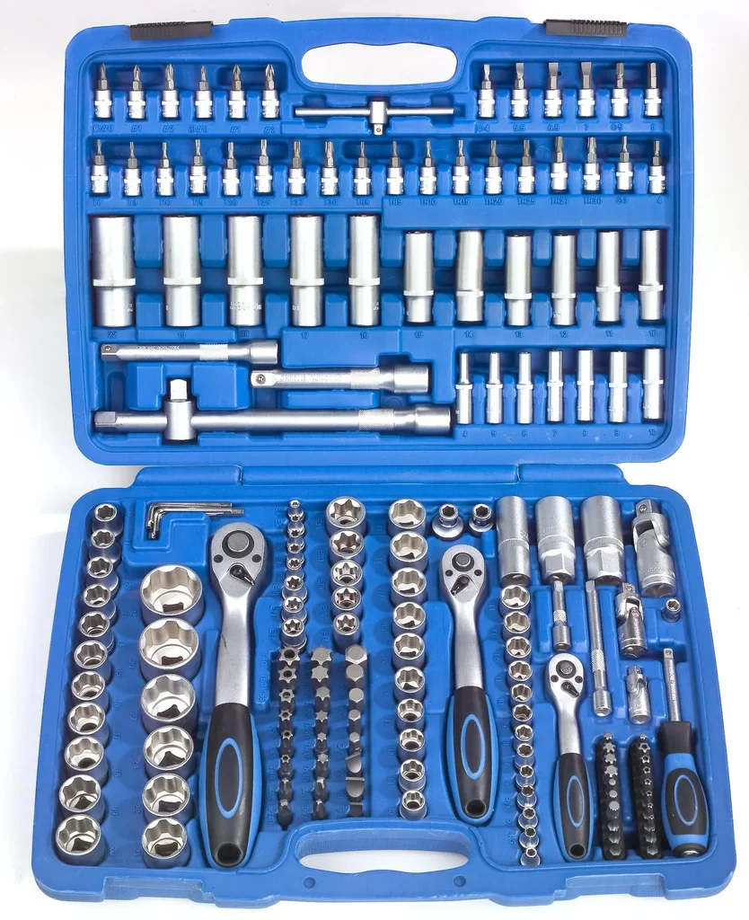 Steckschlüssel Satz, 1/4", 3/8 " + 1/2" Antrieb, 171-teilig