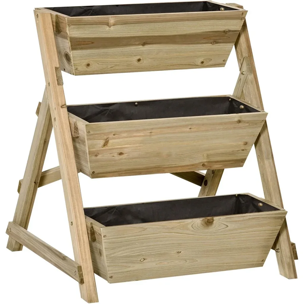 Blumentreppe Holz Blumenleiter mit