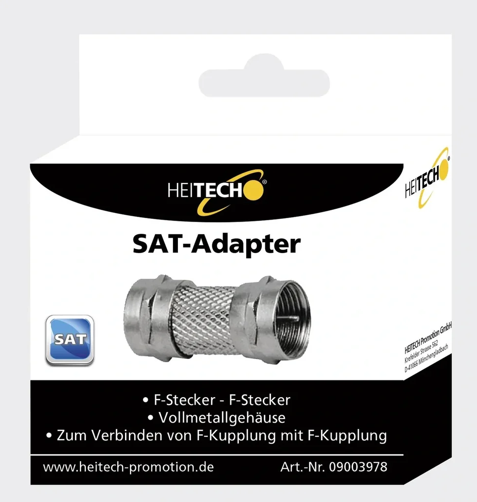 SAT Adapter F-Stecker/F-Stecker