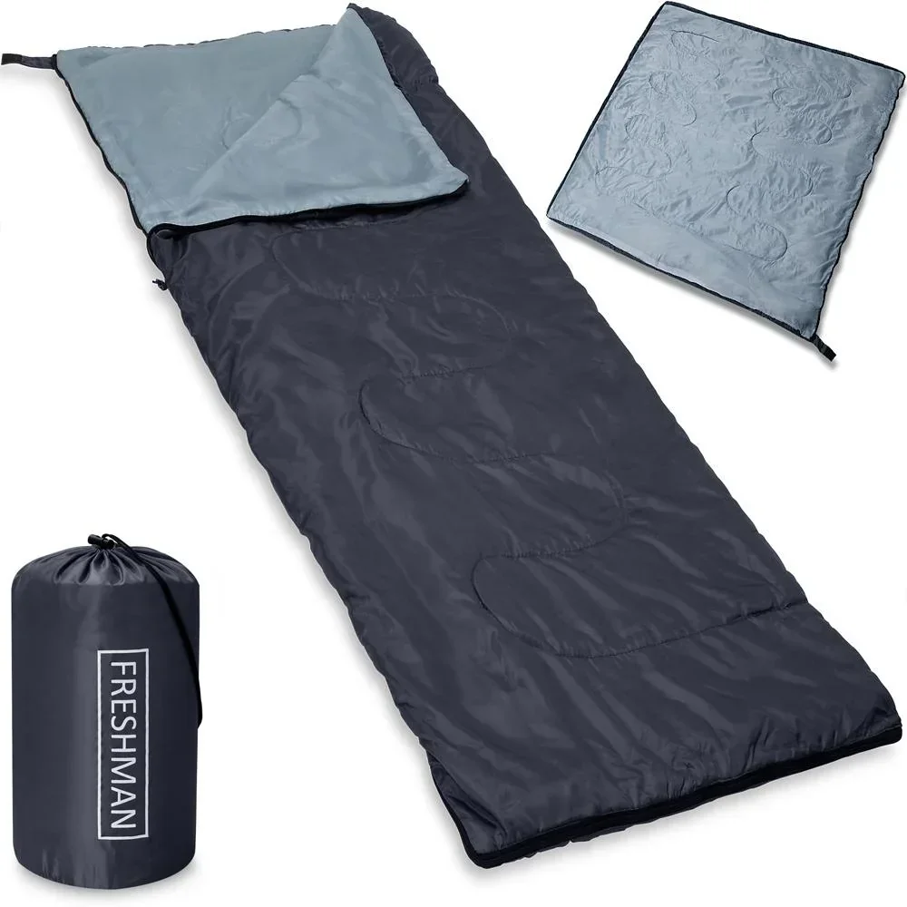 Freshman Schlafsack anthrazit - 190x75cm bis -6°C