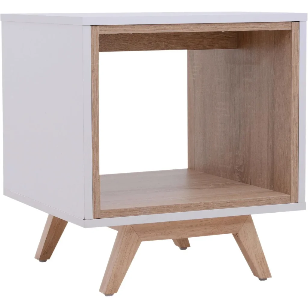 Nachttisch Nachtschrank Beistelltisch Flurkommode mit 1 offenem Fach 45 x 45 x 50 cm