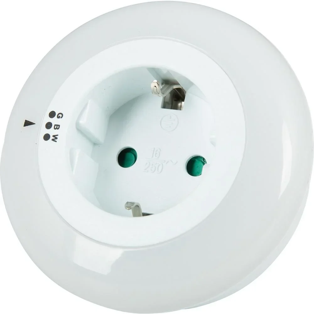 LED Nachtlicht - Zwischenstecker mit Dämmerungsschalter, 3 Farben wählbar