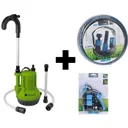 Regentonne Tauchpumpe - ZI-RTP350 - 350W - 230V mit Gartenschlauch 20 und Düsensatz