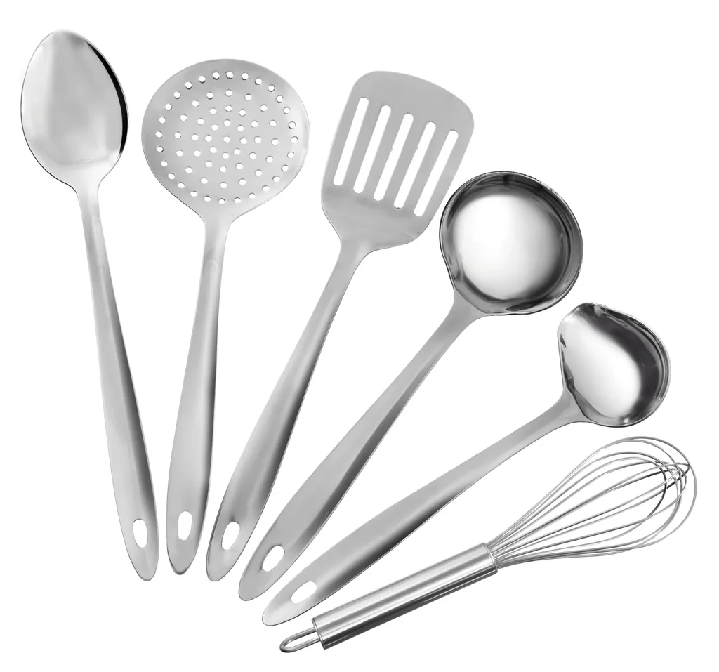 Küchenhelfer-Set, Edelstahl, 6-teilig