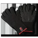Grillhandschuh-Set mit Silikon-Griffflächen, Schwarz (L / XL)